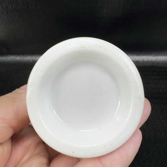 Vintage Small Restaurant Hotel Ware Heavy Duty Heavy Creamer Mini Pitcher Jug - Picture 4 of 10